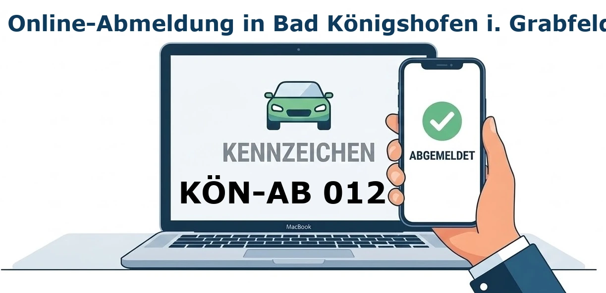 Digitale Außerbetriebsetzung von Fahrzeugen aller Art – ob PKW, LKW oder Motorrad – in Bad Königshofen i. Grabfeld.