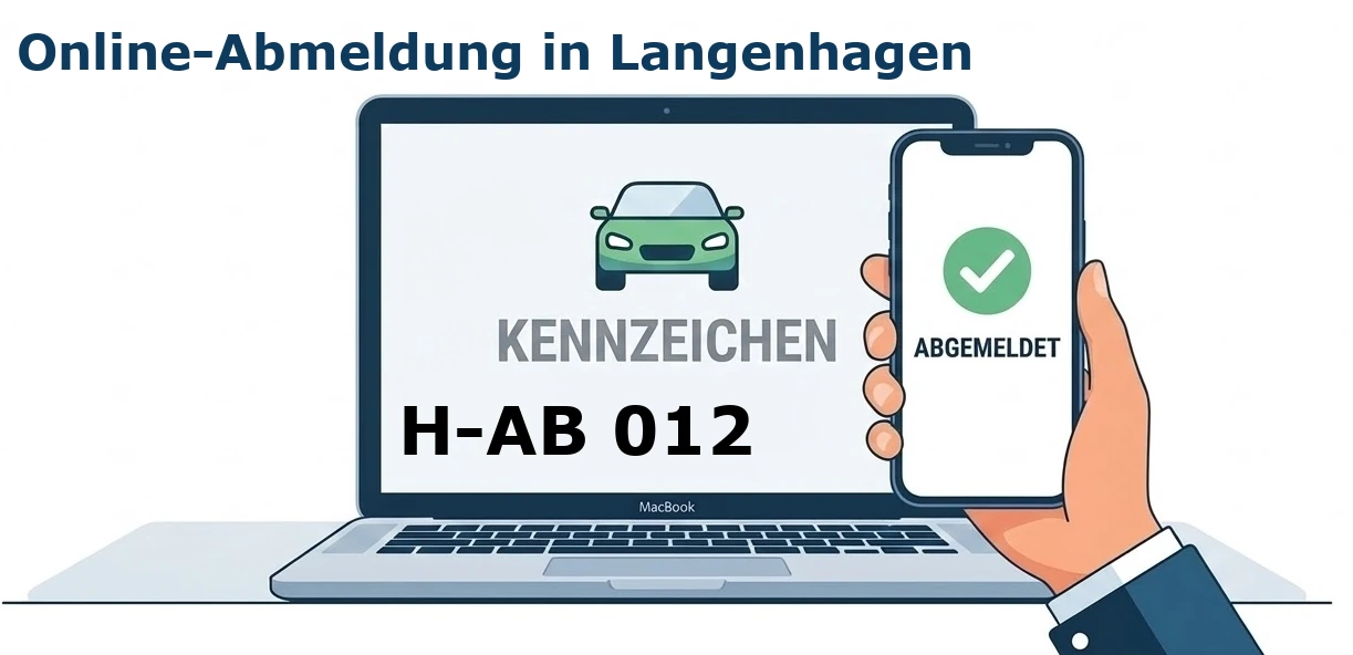 Digitale Außerbetriebsetzung von Fahrzeugen aller Art – ob PKW, LKW oder Motorrad – in Langenhagen.
