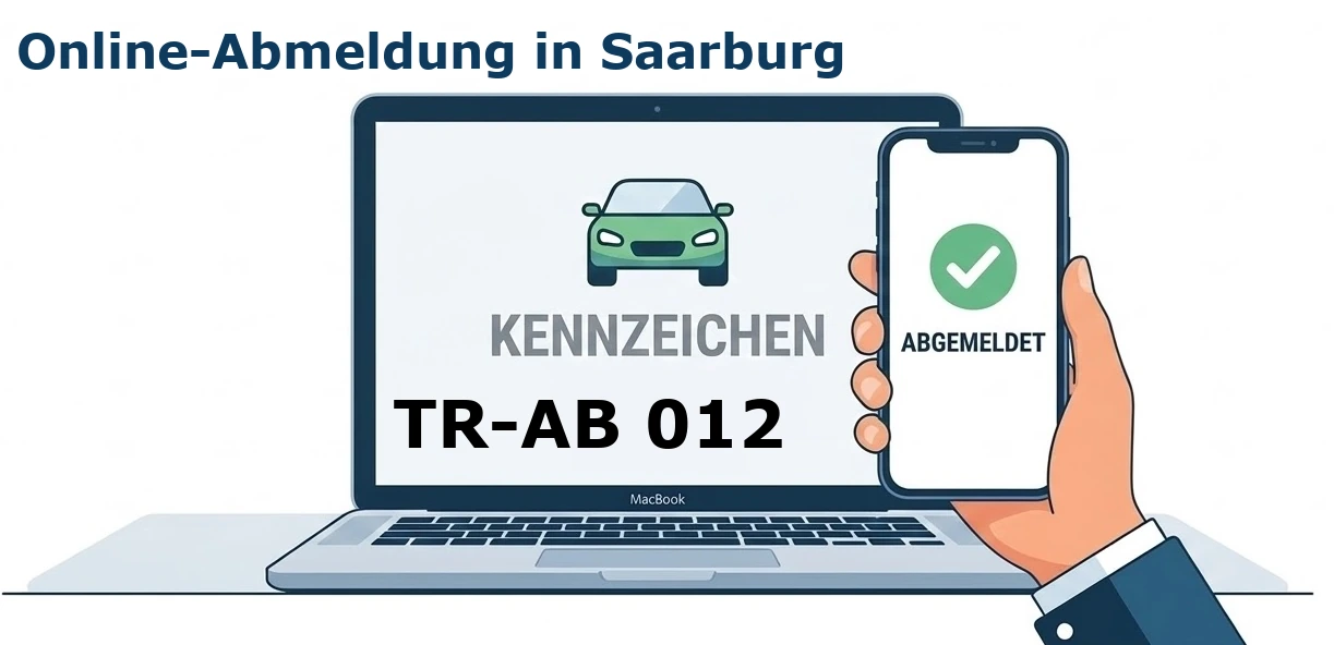 Digitale Außerbetriebsetzung von Fahrzeugen aller Art – ob PKW, LKW oder Motorrad – in Saarburg.