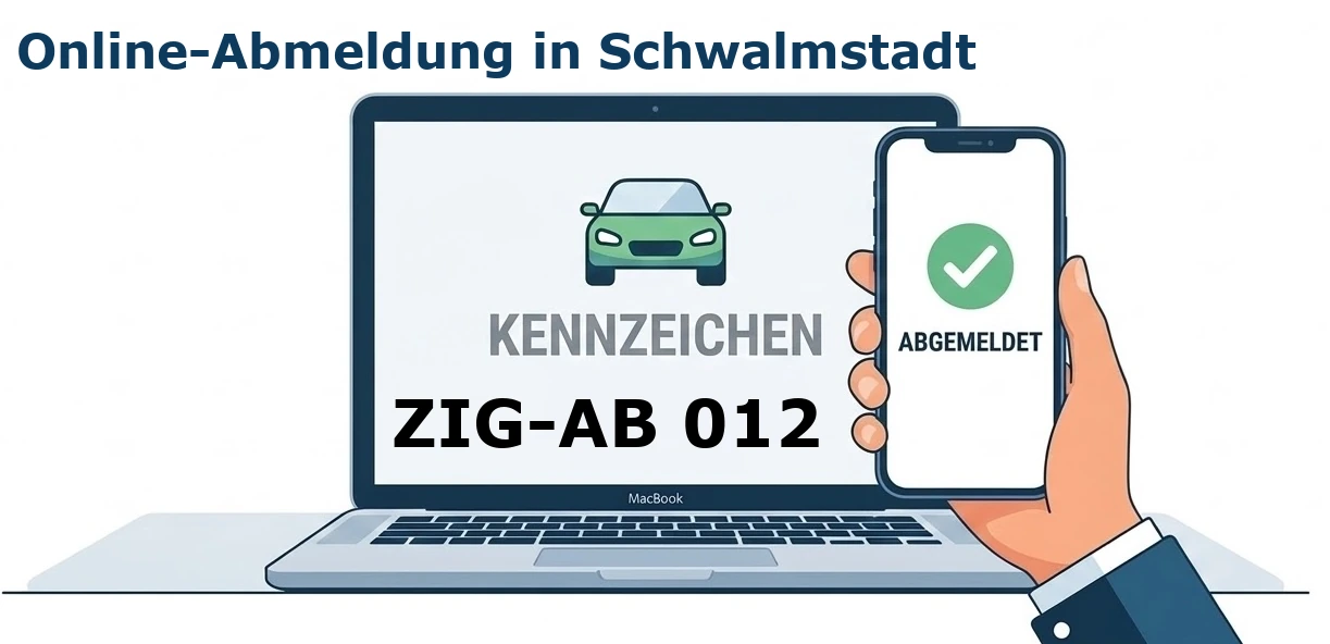 Digitale Außerbetriebsetzung von Fahrzeugen aller Art – ob PKW, LKW oder Motorrad – in Schwalmstadt.