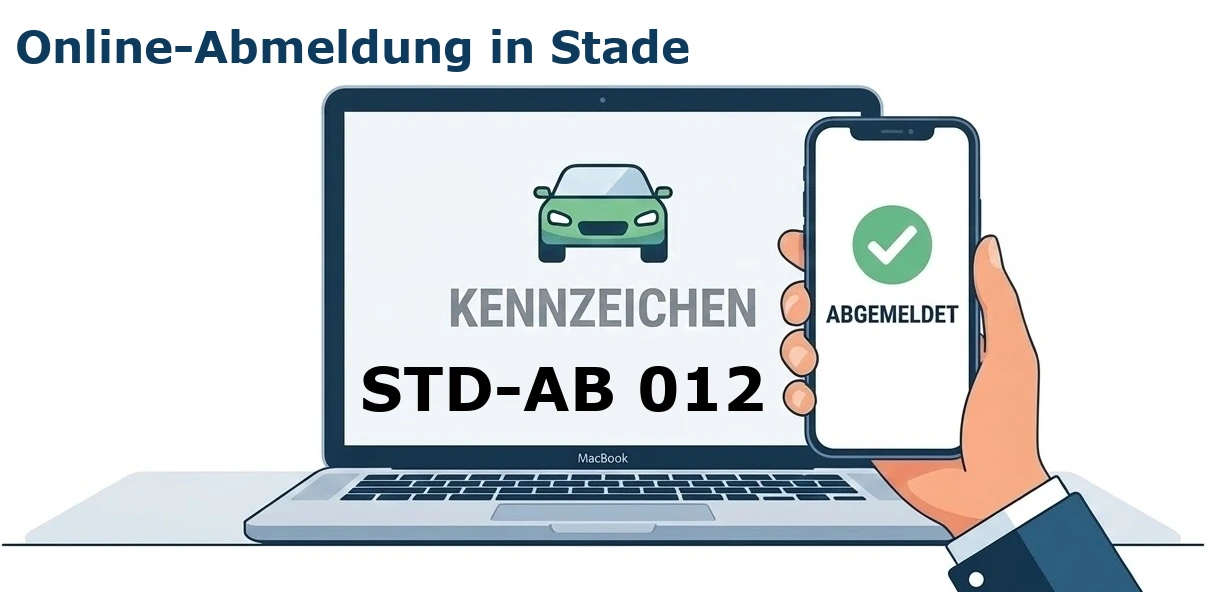 Digitale Außerbetriebsetzung von Fahrzeugen aller Art – ob PKW, LKW oder Motorrad – in Stade.