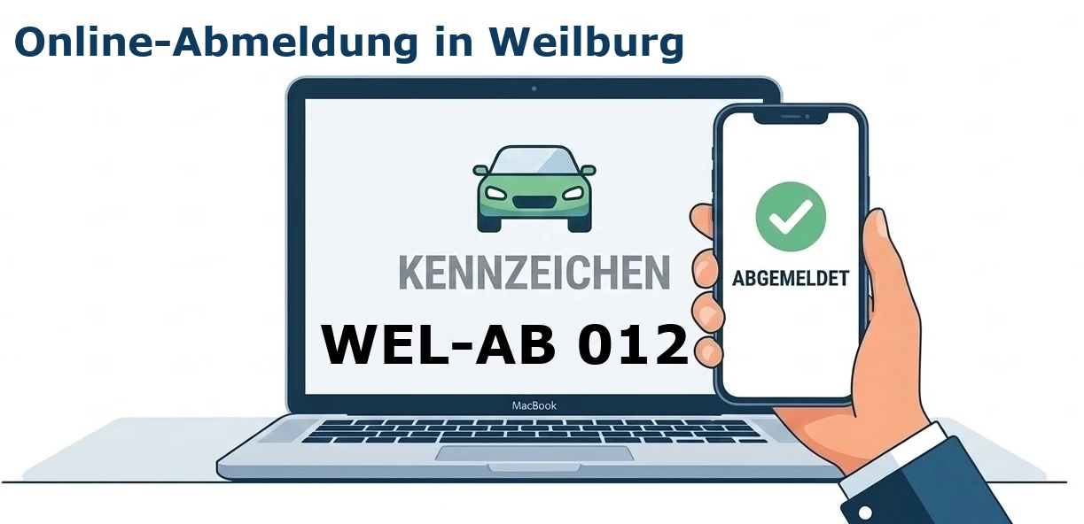 Digitale Außerbetriebsetzung von Fahrzeugen aller Art – ob PKW, LKW oder Motorrad – in Weilburg.