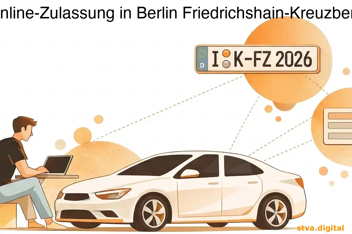 Online-Zulassung in Berlin Friedrichshain-Kreuzberg durchführen.