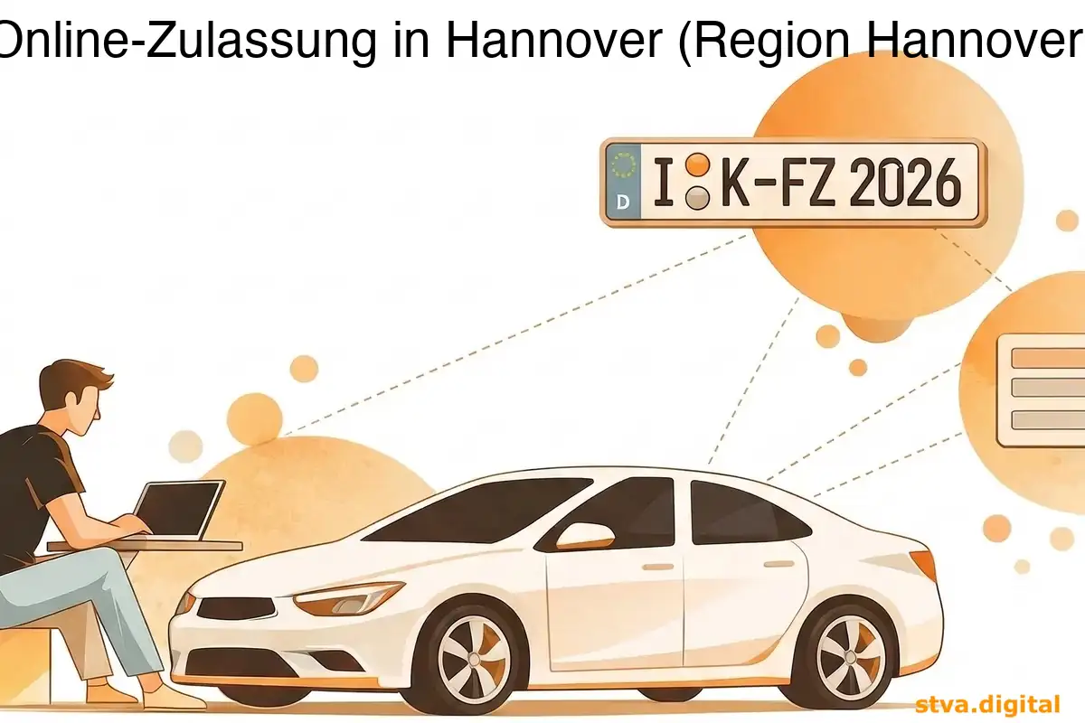 Online-Zulassung in Hannover (Region Hannover) durchführen.