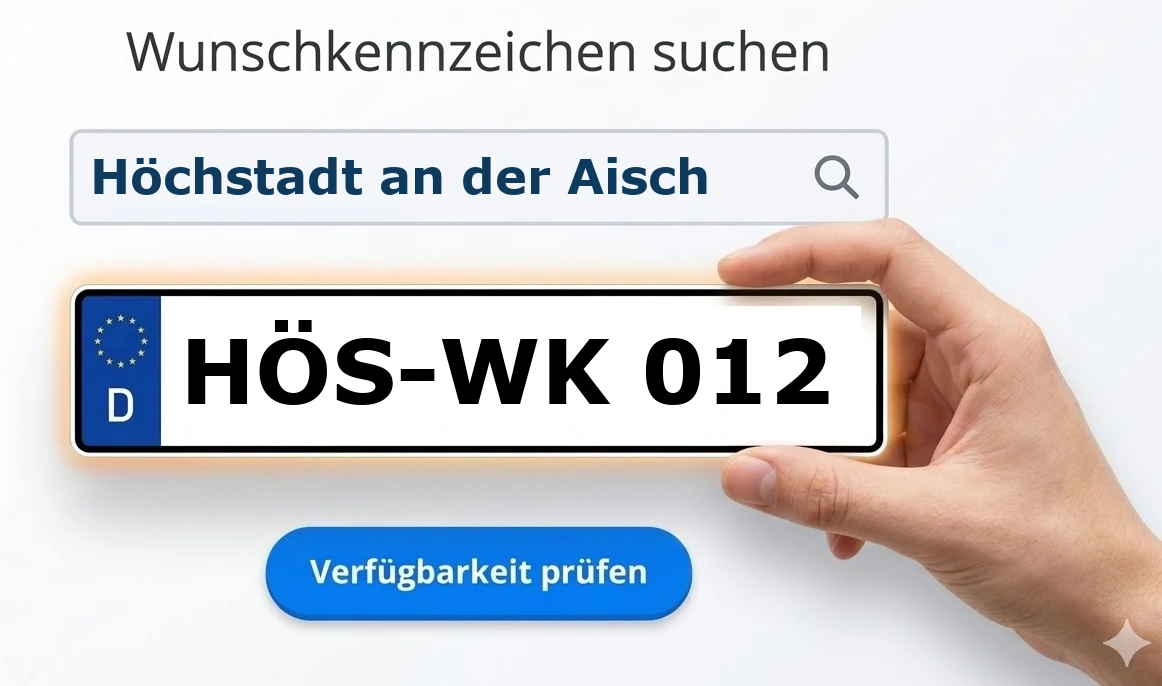 Wunschkennzeichen reservieren
