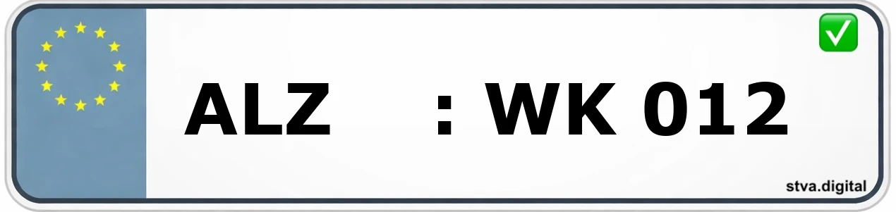 Kfz-Kennzeichen-Kürzel ALZ – wird in Alzenau verwendet