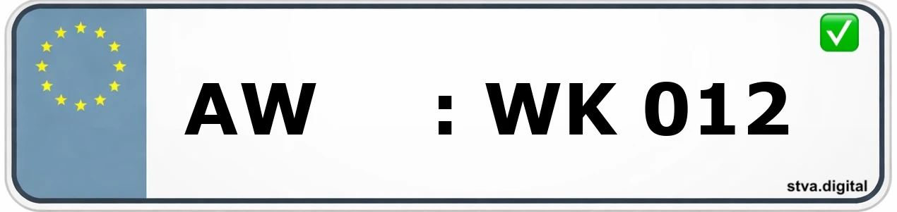 Kfz-Kennzeichen-Kürzel AW – wird in Bad Neuenahr-Ahrweiler verwendet