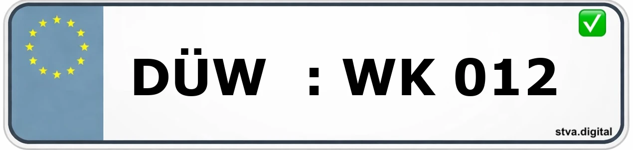 DÜW – Kennzeichen Grünstadt Kfz-Kennzeichen-Kürzel DÜW – wird in Grünstadt verwendet