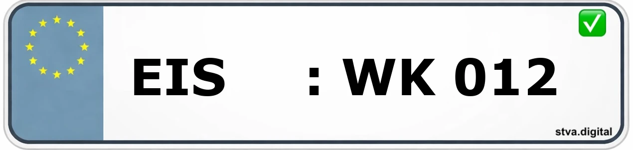 Kfz-Kennzeichen-Kürzel EIS – wird in Eisenberg verwendet