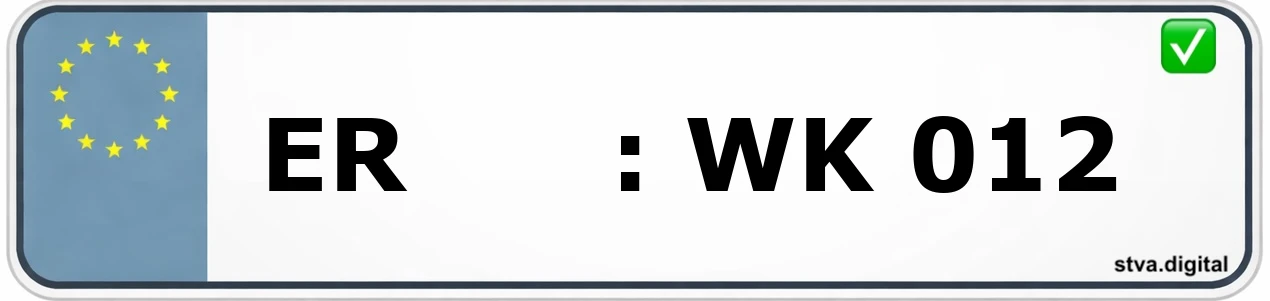 Kfz-Kennzeichen-Kürzel ER – wird in Erlangen verwendet