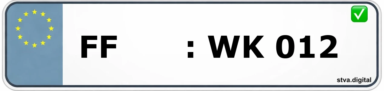 Kfz-Kennzeichen-Kürzel FF – wird in Frankfurt verwendet