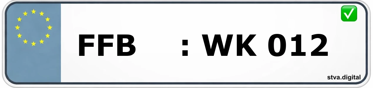 Kfz-Kennzeichen-Kürzel FFB – wird in Fürstenfeldbruck verwendet