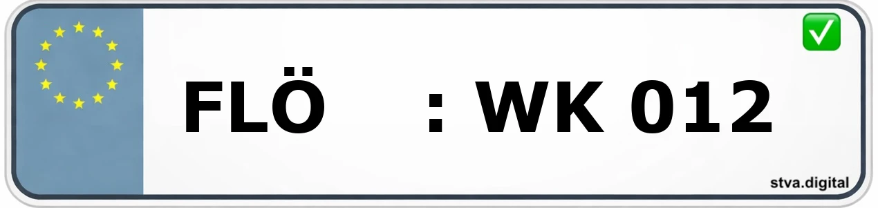 Kfz-Kennzeichen-Kürzel FLÖ – wird in Frankfurt verwendet
