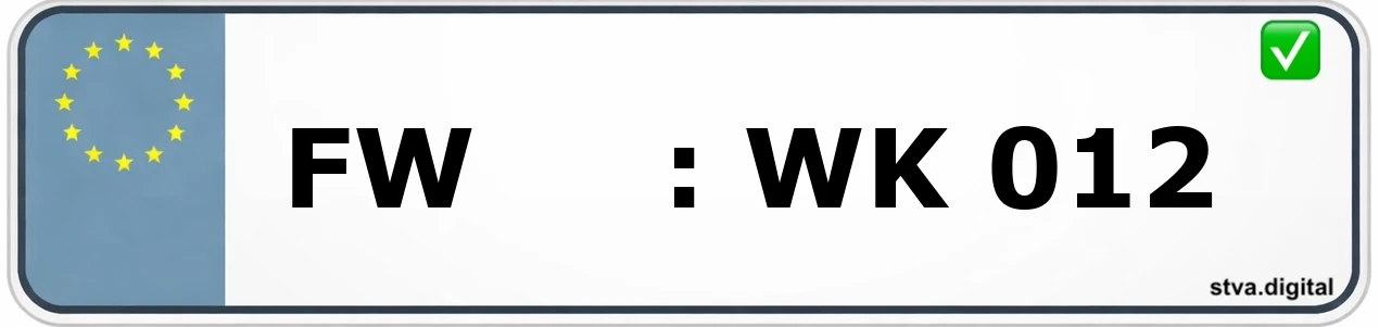 Kfz-Kennzeichen-Kürzel FW – wird in Fürstenwalde verwendet