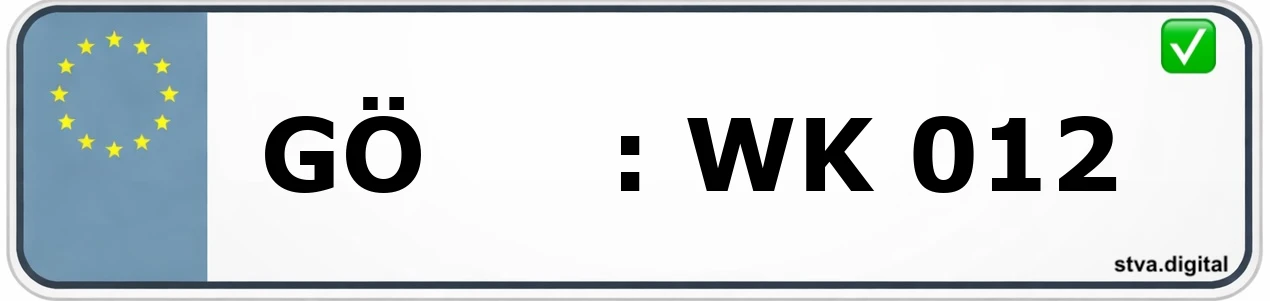 Kfz-Kennzeichen-Kürzel GÖ – wird in Göttingen Land verwendet
