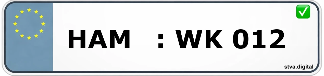 Kfz-Kennzeichen-Kürzel HAM – wird in Hamm verwendet