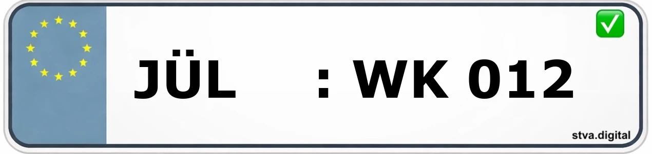 Kfz-Kennzeichen-Kürzel JÜL – wird in Düren verwendet