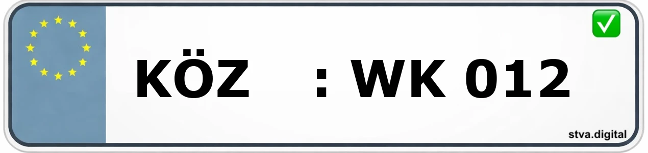 Kfz-Kennzeichen-Kürzel KÖZ – wird in Roding verwendet
