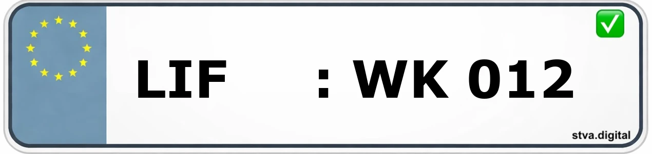 Kfz-Kennzeichen-Kürzel LIF – wird in Lichtenfels verwendet