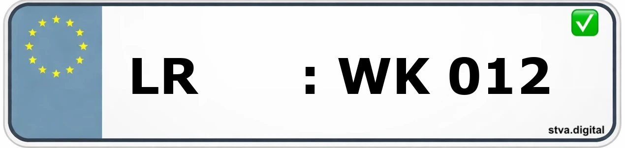 LR – Kennzeichen Offenburg Kfz-Kennzeichen-Kürzel LR – wird in Offenburg verwendet