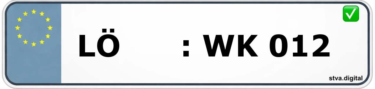 Kfz-Kennzeichen-Kürzel LÖ – wird in Lörrach verwendet