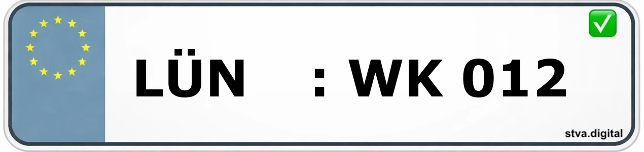 Kfz-Kennzeichen-Kürzel LÜN – wird in Lünen verwendet