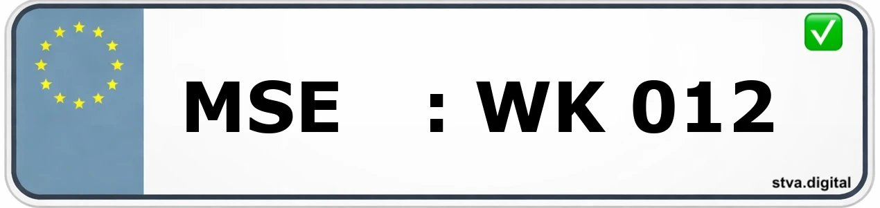 MSE – Kennzeichen Waren Kfz-Kennzeichen-Kürzel MSE – wird in Waren verwendet