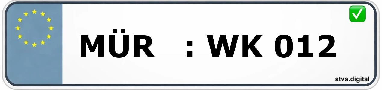 MÜR – Kennzeichen Waren Kfz-Kennzeichen-Kürzel MÜR – wird in Waren verwendet