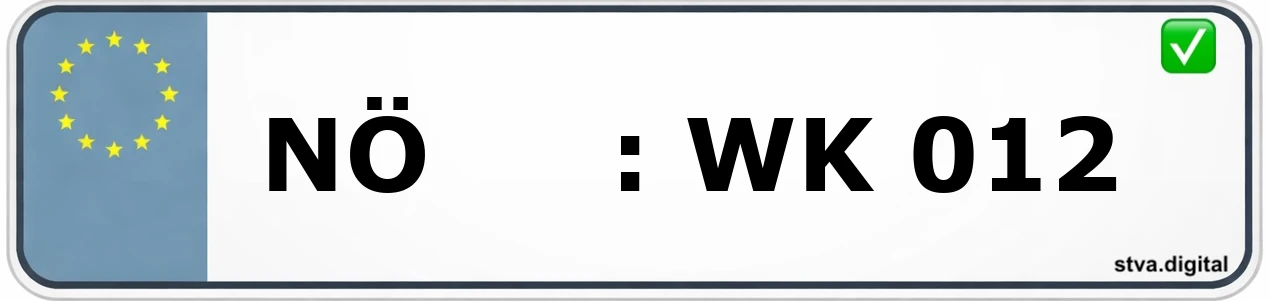 Kfz-Kennzeichen-Kürzel NÖ – wird in Donauwörth verwendet