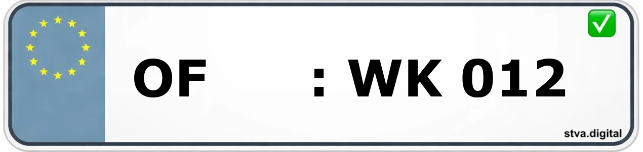 OF – Kennzeichen Langen Kfz-Kennzeichen-Kürzel OF – wird in Langen verwendet