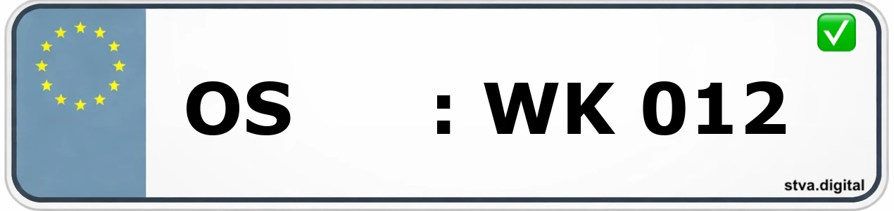 OS – Kennzeichen Osnabrück Kfz-Kennzeichen-Kürzel OS – wird in Osnabrück verwendet