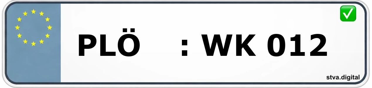 Kfz-Kennzeichen-Kürzel PLÖ – wird in Plön verwendet