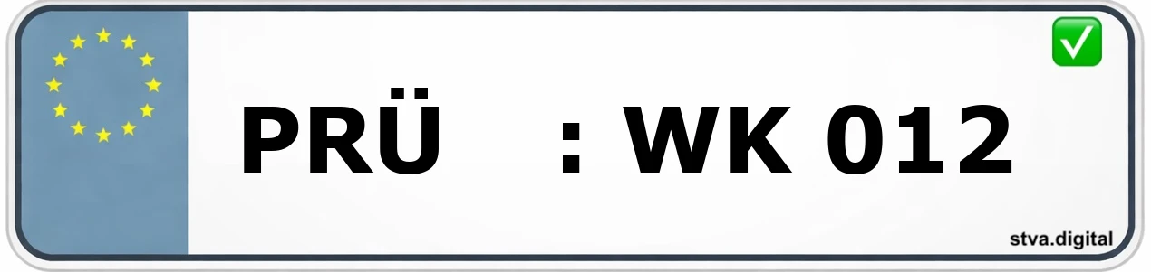 Kfz-Kennzeichen-Kürzel PRÜ – wird in Prüm verwendet