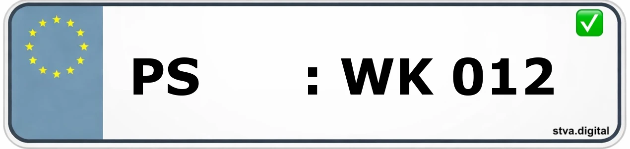 Kfz-Kennzeichen-Kürzel PS – wird in Pirmasens verwendet