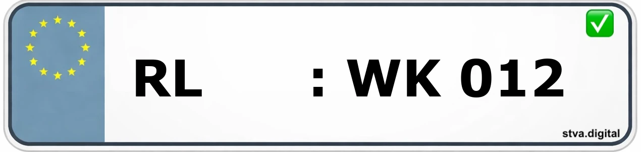 Kfz-Kennzeichen-Kürzel RL – wird in Frankfurt verwendet