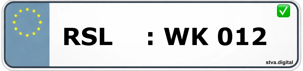 Kfz-Kennzeichen-Kürzel RSL – wird in Dessau-Roßlau verwendet