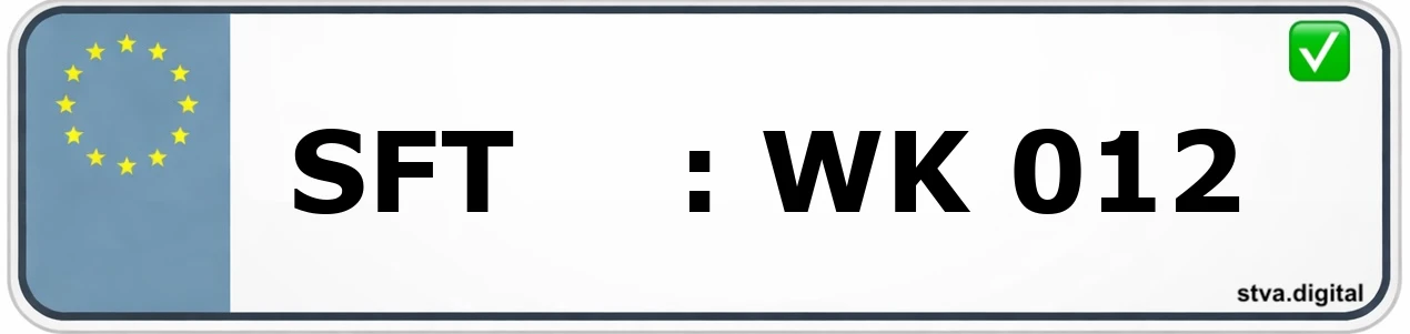 SFT – Kennzeichen Aschersleben Kfz-Kennzeichen-Kürzel SFT – wird in Aschersleben verwendet