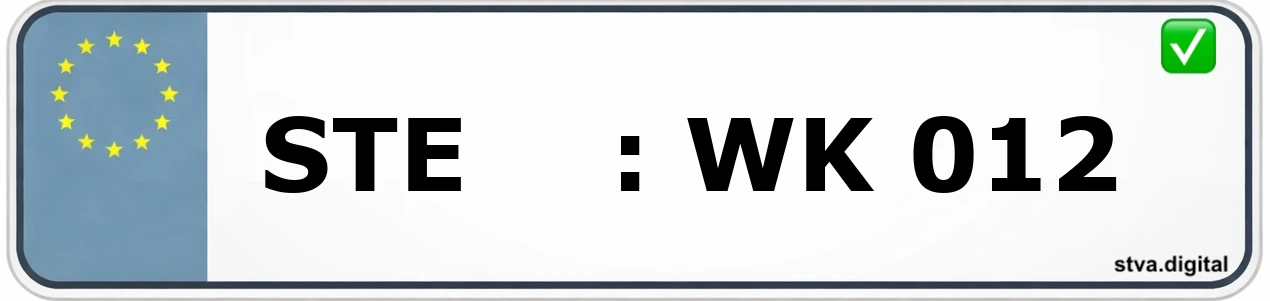 Kfz-Kennzeichen-Kürzel STE – wird in Lichtenfels verwendet