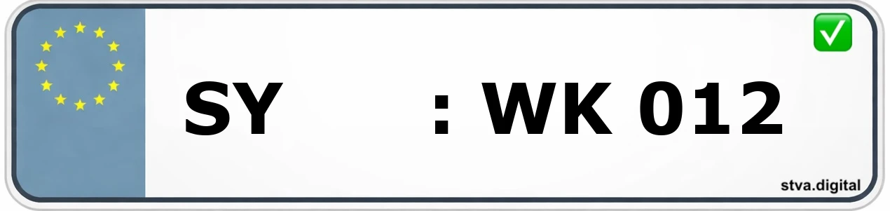 Kfz-Kennzeichen-Kürzel SY – wird in Kirchdorf verwendet