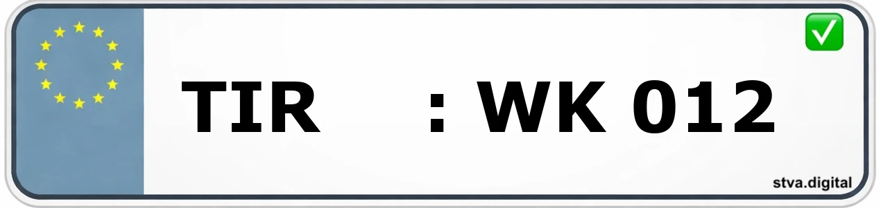 TIR – Kennzeichen Tirschenreuth Kfz-Kennzeichen-Kürzel TIR – wird in Tirschenreuth verwendet
