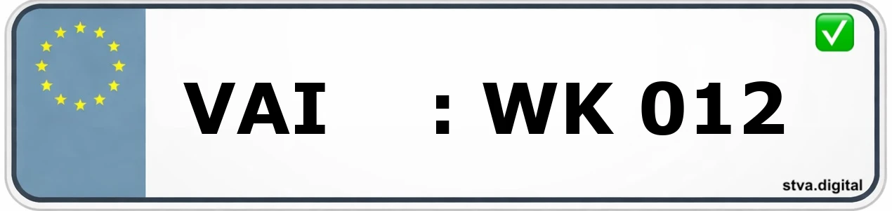 VAI – Kennzeichen Ludwigsburg Kfz-Kennzeichen-Kürzel VAI – wird in Ludwigsburg verwendet