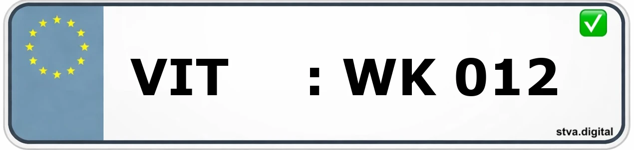 Kfz-Kennzeichen-Kürzel VIT – wird in Regen verwendet