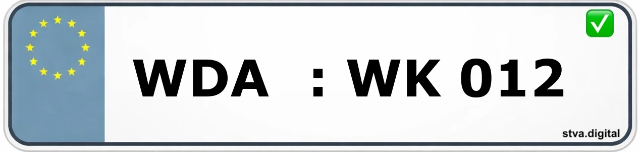 Kfz-Kennzeichen-Kürzel WDA – wird in Werdau verwendet