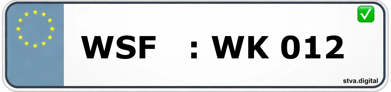 Kfz-Kennzeichen-Kürzel WSF – wird in Zeitz verwendet