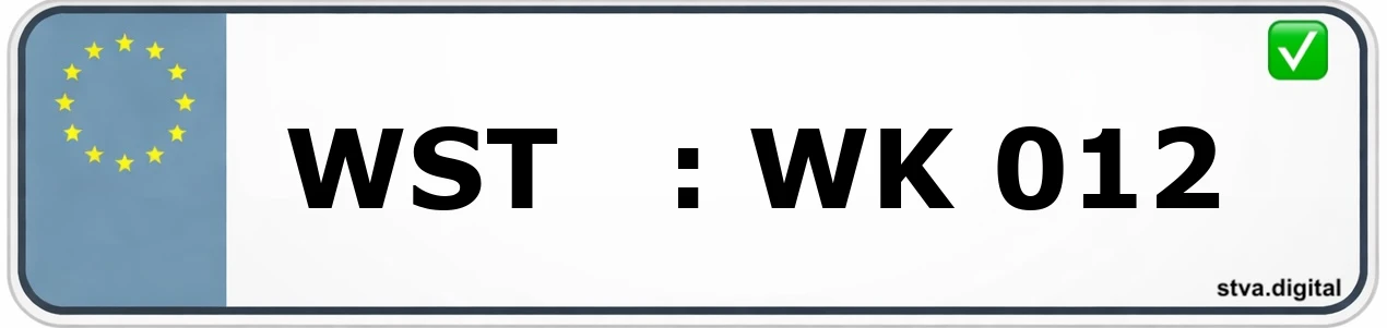 Kfz-Kennzeichen-Kürzel WST – wird in Westerstede verwendet