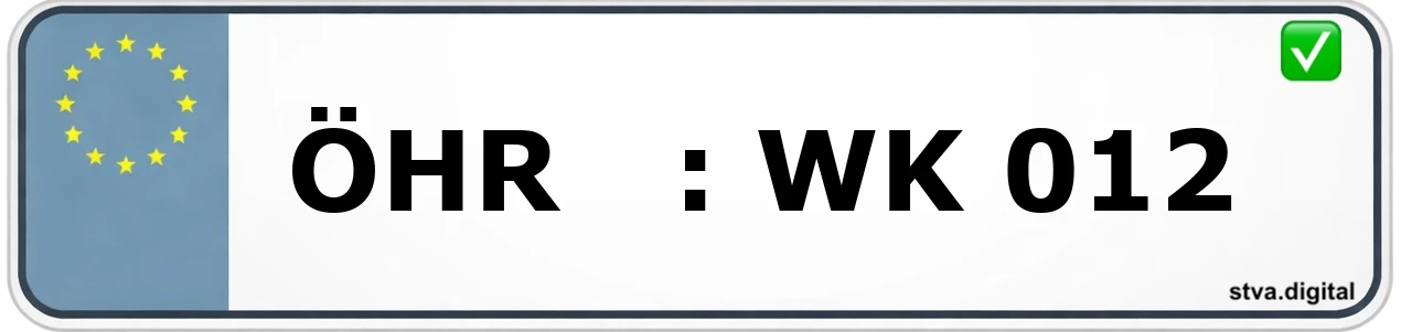 Kfz-Kennzeichen-Kürzel ÖHR – wird in Künzelsau verwendet