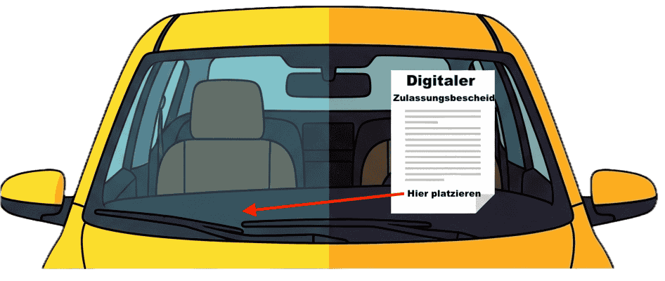 Digitaler Zulassungsbescheid