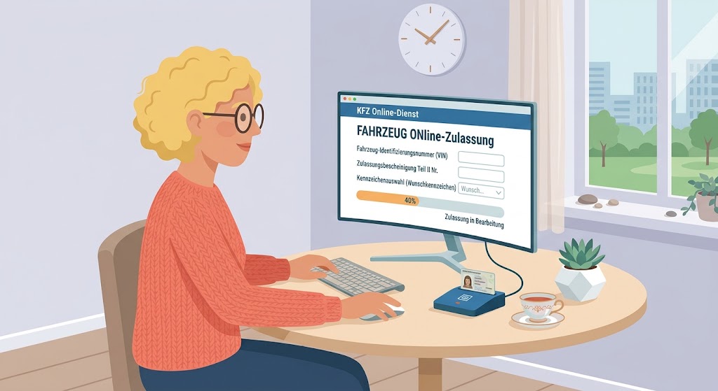 Fahrzeug online zulassen