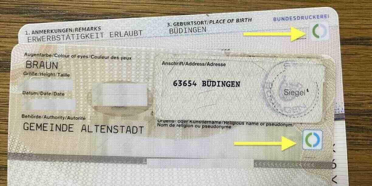 Identifikations mit Ausweis