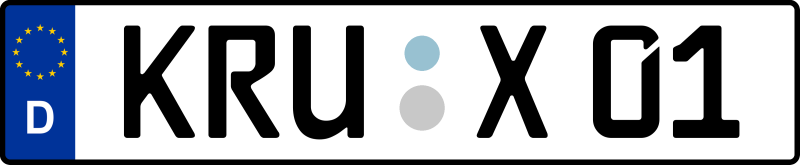 KRU- Dieses Kürzel steht für Krumbach (Schwaben)